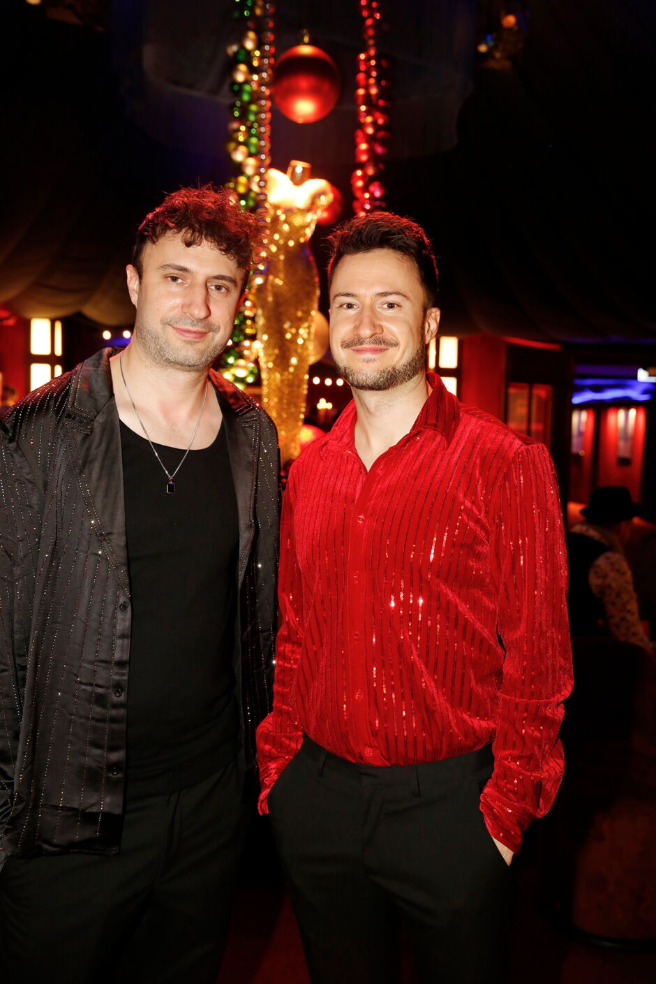 Premierenfeier: Dominik Wagner, Florian Wagner, v.l.