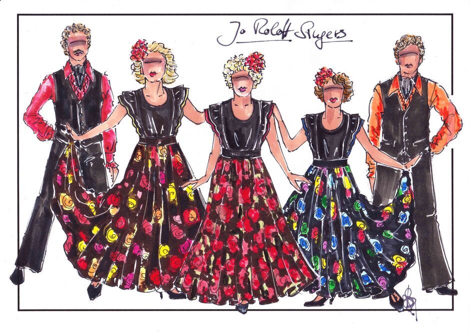 Jo Roloff Singers - Kostüme für das Spanien-Medley von Heike Seidler